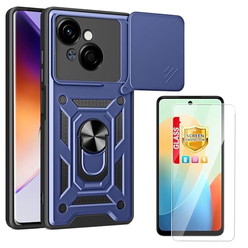 Lucyliy Tecno Spark Go 2025/Spark Go 1/Tecno pop 9 4G �t�H���P�[�X�J�o�[ [�����K���X�X�N���[���v���e�N�^�[�t��] �u���[