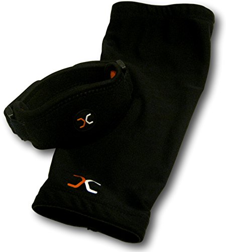 Compression Comfort Best Tennis Elbow System Includes: (1) Copper Compression Elbow Sleeve and (1) Tennis Elbow Brace. Forearm brace, strap with pad.