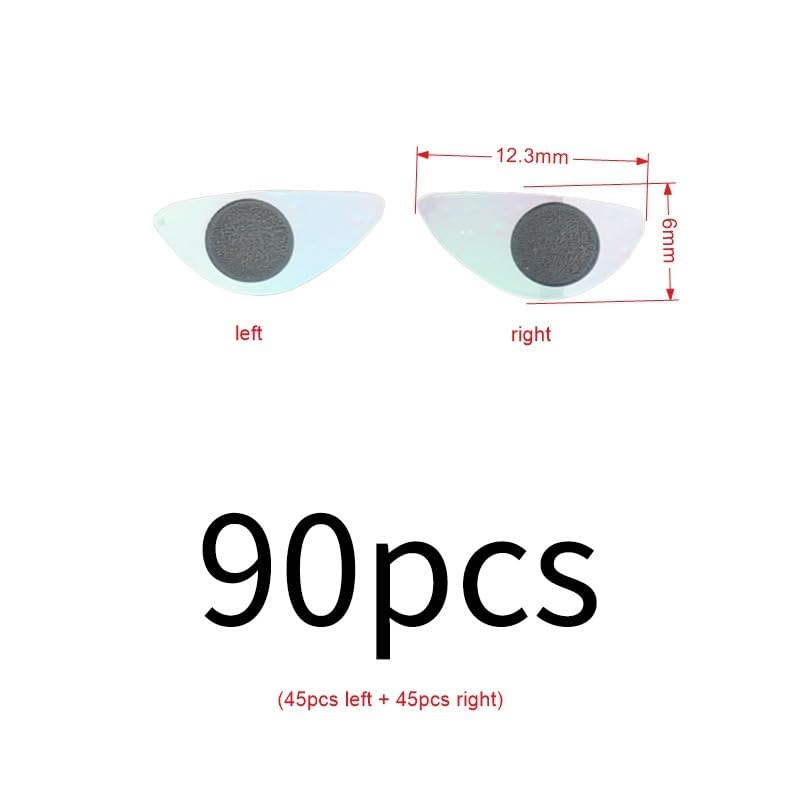 170 adhesivos holográficos para ojos de pesca miniatura 3