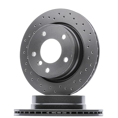 BREMBO 09.7727.1X 2x Bremsscheiben Hinten Ø276mm gelocht/innenbel. Kompatibel mit BMW 3 Limousine E46 34211162315 34211164403 34211165211