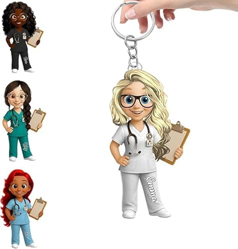 To My Favorite Nurse, Personalized Acrylic Keychain, Gift For Nurses