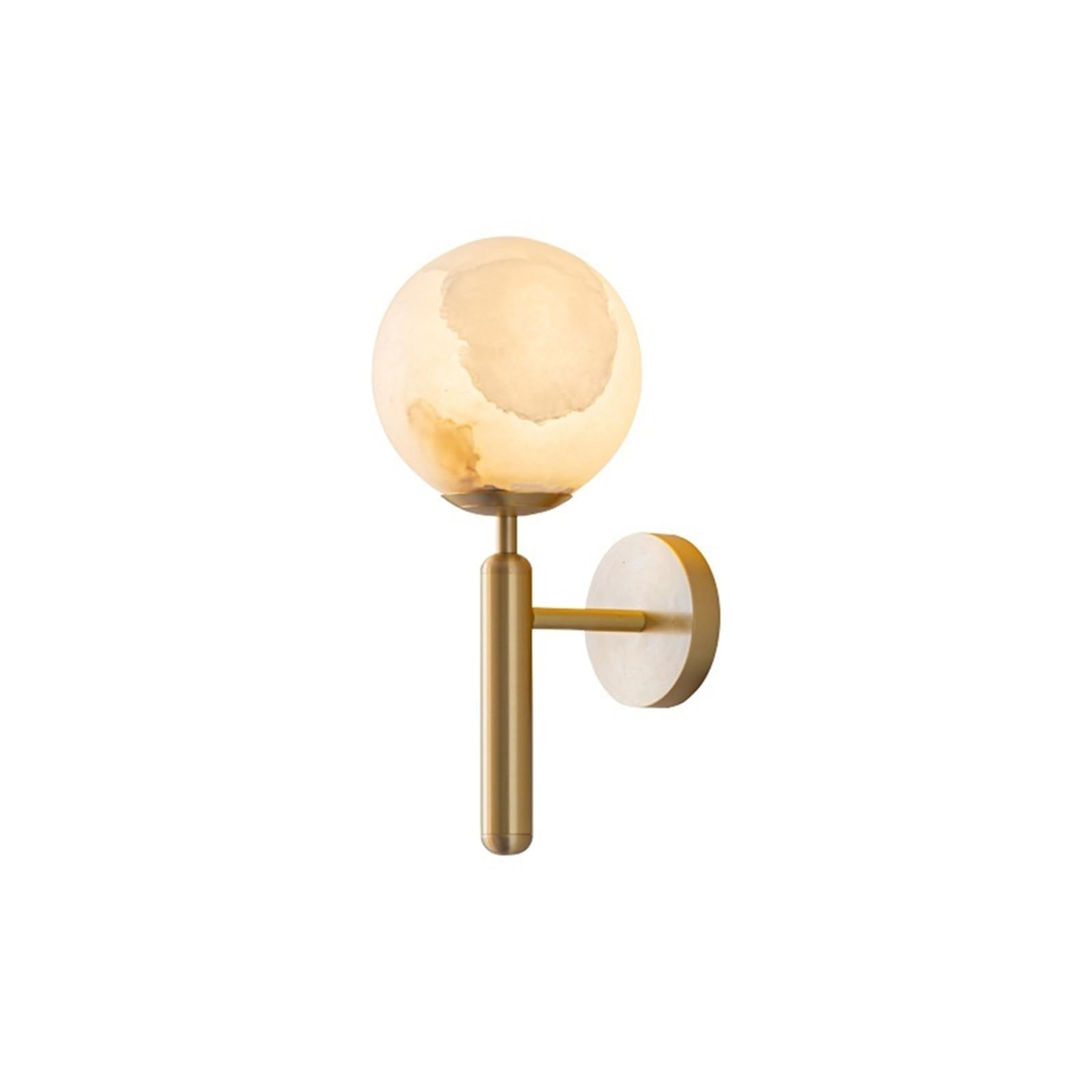 ZENY896V Bedroom Light Luxury Simple Marble Copper Decorative Lamp Study Bedroom Bedside Wall Wall Sconce