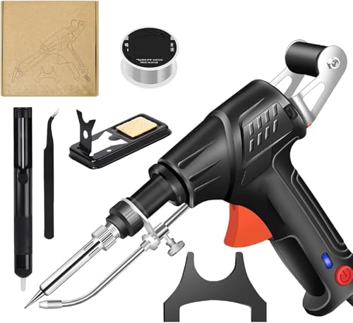 Rectionrae Internally Heated Industrial Welding Tools, Aerospace-Grade Precision Welding Tools, Rectionrae Welder Five-Piece Set, Home Automatic Handheld Electric Welder (black)