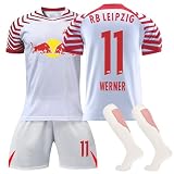 Generisch Trikot, Rb-Leipzig Fußball Trikot Kinder Set 23/24 Neues Hause Auswärts Fußballtrikot Fussball Jersey Trainingsanzug Für Junge Herren Football Training Shirt (24, 11)