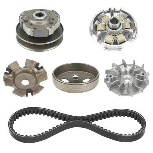Scooter Clutch Assembly Kit For GY6 125cc&150cc 152QMI 157QMJ Engine Include Variator Assembly And 743 Belt