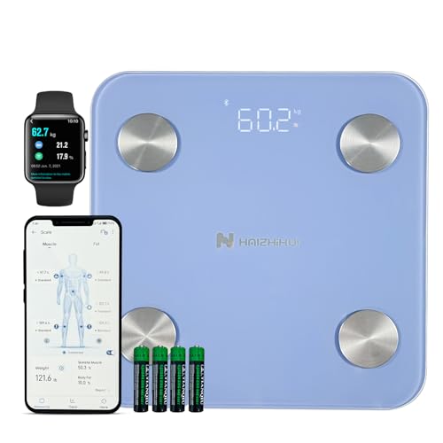 Fitdays - Báscula de baño para personas con aplicación, 180 kg/400 libras, báscula digital Bluetooth para análisis corporal de grasa corporal, IMC, masa muscular, proteínas, BMR, azul Fitdays - Báscula de baño para personas con aplicación, 180 kg/400 libras, báscula digital Bluetooth para análisis corporal de grasa corporal, IMC, masa muscular, proteínas, BMR, azul