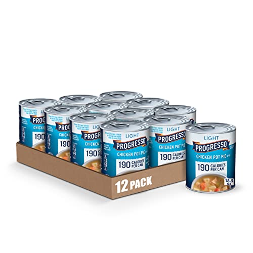 Progresso Light, Chicken Pot Pie Style Canned Soup, 18.5 oz (Pack of 12)