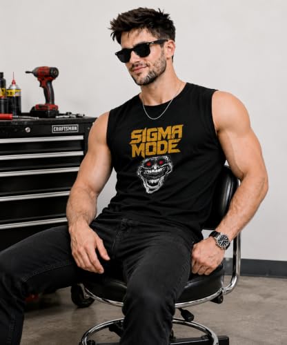 Image of JUGULAR Tank Tops Sleeveless T-Shirt for Men Gym Wear Vest Printed Stylish Round Neck Running for Sports Workout Fitness & Casual or Beach Wear