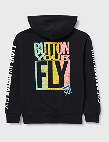 Levi's Herren Relaxed Graphic Sweatshirt Hoodie Kapuzenpullover,Button Fly Hoodie Vw Caviar,M – Ansicht 2