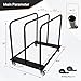 Eastrexon Steel Panel Truck, Drywall Cart w/ 5” PU Swivel Wheels, Heavy-Duty Panel Dolly Cart w/ 1800 LBS Capacity, for Handling Wall Panel/Lumber/Folding Table/Sheetrock， 45.6