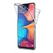 Produktbild AICEK Compatible Samsung Galaxy A20e Hülle, 360°Full Body Transparent Silikon Schutzhülle für Samsung A20e Case Durchsichtige TPU Bumper Galaxy A20e Handyhülle (5,8 Zoll)