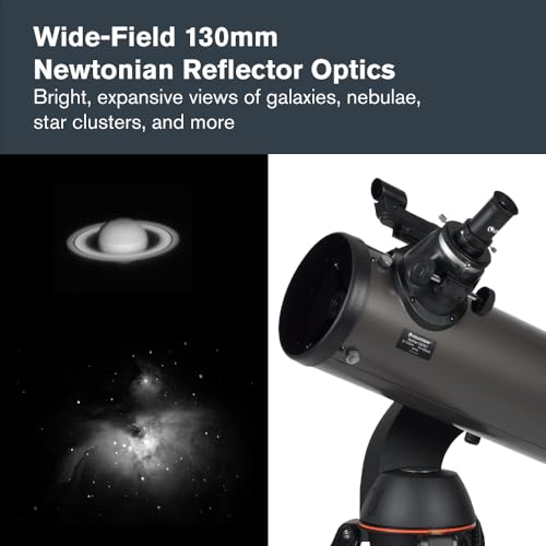 Image of Celestron - NexStar 130SLT Computerized Telescope - Compact and Portable - Newtonian Reflector Optical Design - SkyAlign Technology - Computerized Hand Control - 130mm Aperture Grey