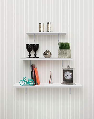 BemFixa Decora Prateleira Retangular, Branco, 50 x 25 cm