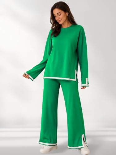 Image of TYSORT Women's Winter Woolen Sweater with Pajama | Warm Winter Wear Cord Set | Woolen Tracksuit Loungewear Set