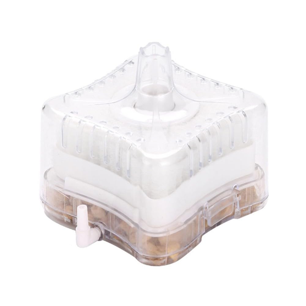 DONGKER Aquarium Pneumatic Filter,Triple Filtration System Fish Tank Filter/Replaceable Filter Wicks for Freshwater Saltwater Household Tank Aquarium