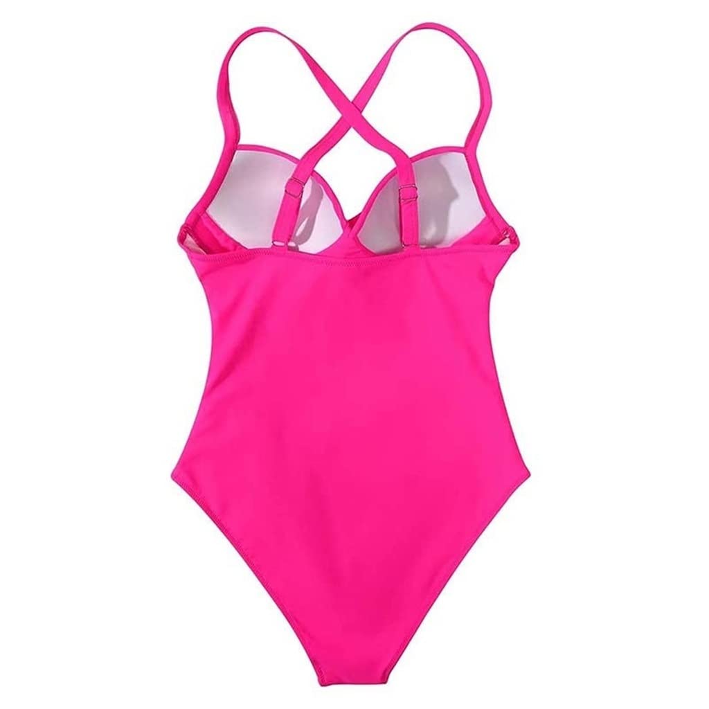Odzież plażowa Sexy One Piece Stroje kąpielowe w dużych rozmiarach Kobiety Strój kąpielowy Zamknięty damski strój kąpielowy na basen (kolor: czerwony, rozmiar: Scode) (czerwony X)