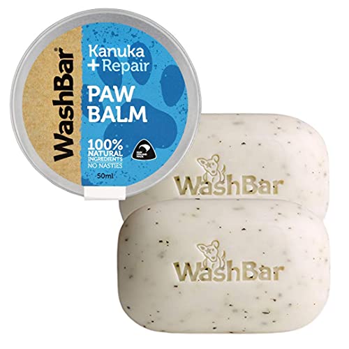 WashBar Original Soap for Dogs 2pack Paw Balm (Bundle)