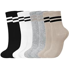 4 Pairs-white/Black/Khaki/Grey
