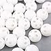 Galepromot 10Pcs White Rattle Balls Inserts for Animal Puppet Doll, Rattles and Plush Rings Repair Noise Maker
