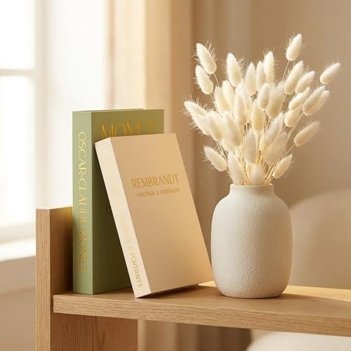 MONTEVO Decorative Book Box Set - 2 PCS Faux Linen Hidden Storage Books by MONTEVO - Used condition - Image 6