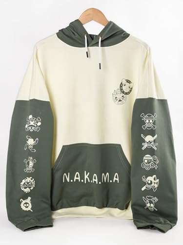 Image of ComicSense.xyz Unisex Anime Oversized Hoodie for Men & Woman, Nakama Printed Drop Shoulder Cosplay Anime Hoodies