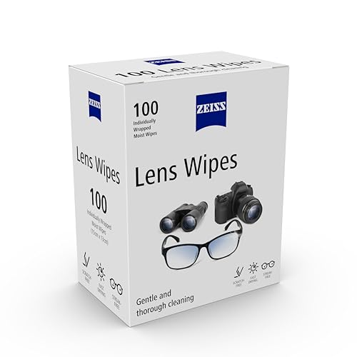 Image of ZEISS Lens Wipes 100 Count- Pack of 1| Lens Cleaner - Perfect for Spectacles, Eyeglasses, Sunglasses, Camera Lenses, Binoculars and all other lenses