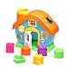 infunbebe Shape Sorting House Toy My First House with Shape and Color Sorters, Early Development Shape and Color Recognition Toy with 5 Colorful Blocks for 12+ Months Babies