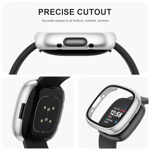 Coques Fitbit Versa 4 : évitez les rayures grâce au verre trempé tactile sensible