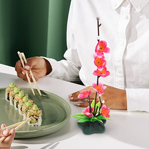 Luxshiny Wedding Table Decor 2Pcs Artificial Flower Sushi Plate Decorations Ornaments Fish Tank Flowers Aquarium Plants Aquarium Landscape Decorations Flower Decor #TOP7