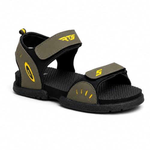 Image of RTS Boys Sports Sandals | Lightweight Adjustable Outdoor Sandals for Boys | Soft Cushioned Footbed | Anti-Skid Durable Sole | Comfortable Velcro Walking Sandals for Daily Wear, School, Travel & Play