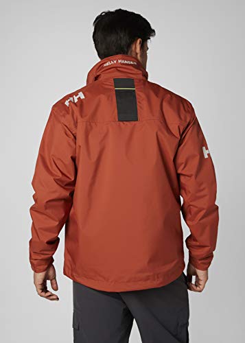 Image of Helly-Hansen mens Crew Midlayer Fleece Lined Waterproof Windproof Rain Jacket
