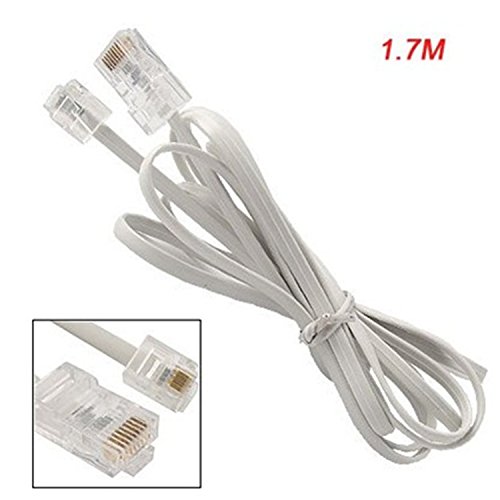 Amazon.co.jp: Sitrda RJ11 6P4C to RJ45 8P8Cケーブル 4芯 コネクタ