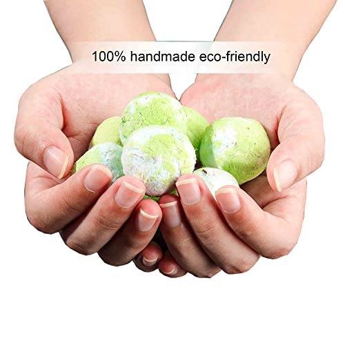 Wildflower Seed Bombs For Planting - Embed With Zinnia, Poppy And Shata Daisy Seeds - Flower Gardening Green Seeds Balls Gift Easy To Do And Fun To Grow, Novelty Gift, Perfect For Any Occasion #TOP4
