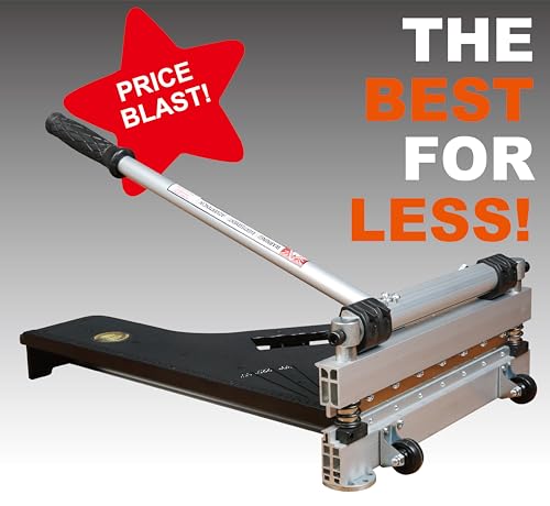 Image of CUTTEREX 13 inch Vinyl Floor Cutter with wheels - Meet Multi-Angle /Length Cutting, A Flooring Tool also Cuts-Engineered Wood Floor, LVP, VCT, SPC, WPC, Long Life HSS Blade Mounted!