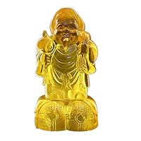 七福神　布袋尊様と大黒天様 Amazon｜布袋様 大黒天 七福神 置物 黄水晶 布袋さん 大黒様