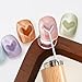 5pcs Heart Cat Eye Nail Magnet Set, Dual-Head Cylinder Art Magnet with Y-Shape Guide Iron Tools Cateye Gel Polish for Home Salon Manicure DIY Nail Design