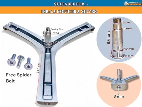Image of Sai Service Center Front Load 6.5kg Drum Spider Triangle Grey Washing Machine Drum Spider Compatible with I F B