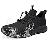 Delobi Damen Kochschuhe - rutschfest Atmungsaktiv Arbeitschuhe, Leichte Sicherheitsschuhe für Gastronomie, Krankenhaus & Pflege, Schockabsorbierend mit Langanhaltender Bequemlichkeit, Schwarz 39