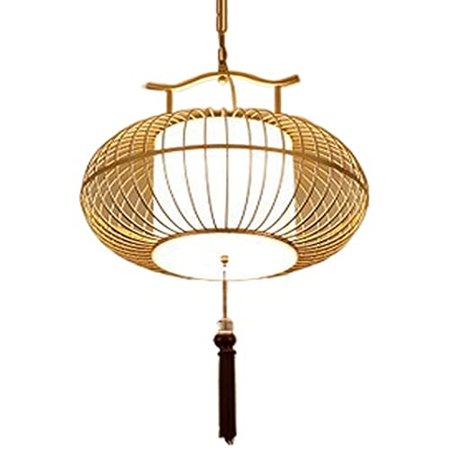 Lampe suspendue nid d'oiseau Chaners en tissu de ferme rustique