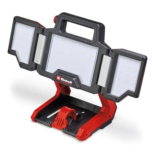 Einhell Professional Projecteur de chantier sans fil TP-CL 18/3000 Li-Solo Power X-Change (18 V, 3 000 lm, tête lumineuse orientable, 60 LED) Livré sans batterie ni chargeur