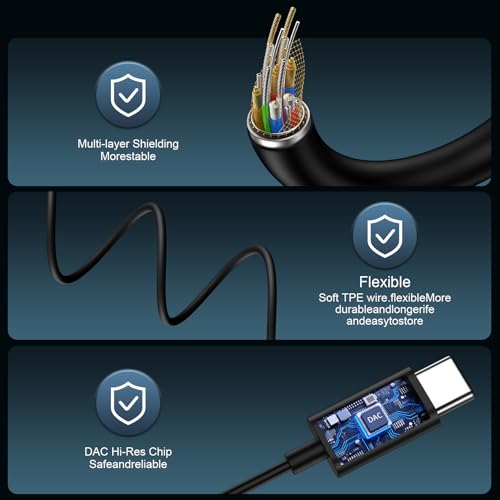 Image of USB C Earbuds Wired Ear Buds for Samsung Glaxy S26 Ultra S25 FE S25 Ultra A36 A56 A17 A16 S24,Type C in-Ear Headphones Earphone Headset with Microphone for iPhone 17 Pro Max Air 16 15