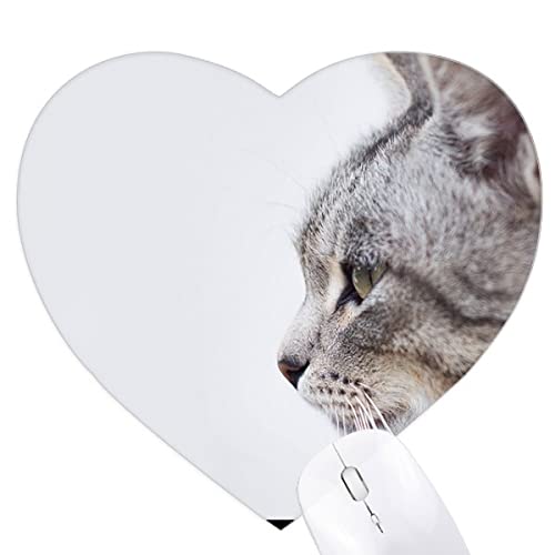 Tapis de souris chat baillant cœur antidérapant accessoire informatique design pour ordinateur