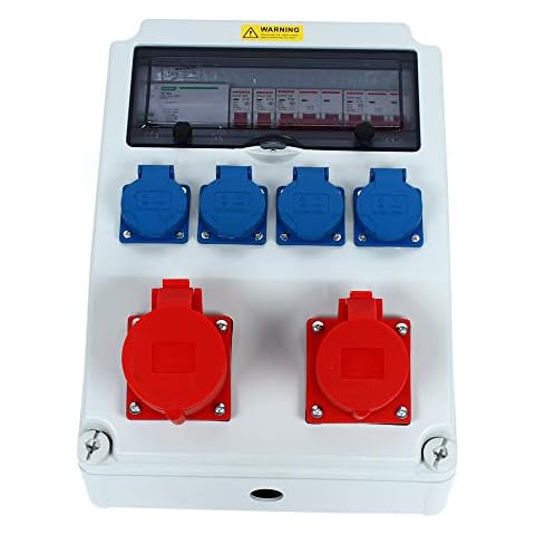 Power distribution distributor wall distributor power distributor adapter CEE socket distributor power box waterproof construction power distributor junction box power distribution box wall Cover