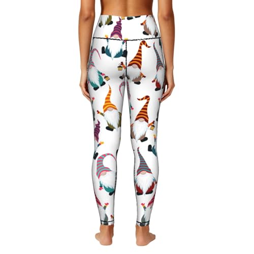 Leggings de gimnasio con gnomos de Navidad y bolsillos para mujer 4