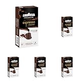 Lavazza, Espresso Gourmet Chocolate, 10 Cápsulas de Aluminio Compatibles con Máquinas Nespresso* Original, con Aroma Natural de Chocolate, Arábica y Robusta, Intensidad 10/13, Tostado Medio