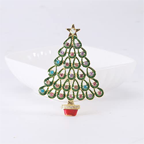 Broche de Noël strass pour raviver un pull terne ou une robe simple