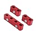 X AUTOHAUX 4 Set 8mm Car Engine Spark Plug Wire Separator Looms Divider Organizer Clamp Aluminum Alloy Red