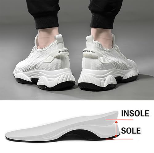 Hrtesus Tallure Sneakers 4"/3"/2.4" Taller Elevator Shoes for Men Women Height Increasing Boosting Shoes Invisible Breathable Non-Slip4
