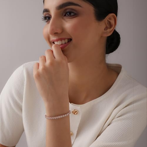 Image of TRUESILVER ACPL Pure Sterling Silver Bracelet for Women | BIS Hallmarked 925 Silver Bracelets Jewellery Gift for Birthday Wedding Anniversary