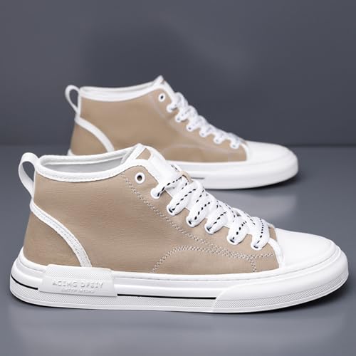 Men's High - Top Canvas Sneakers, Stylish Casual Footwear - Ideal for Urban Strolls, Leisure Hangouts & Daily Commute2